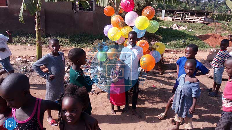 a child fetching water